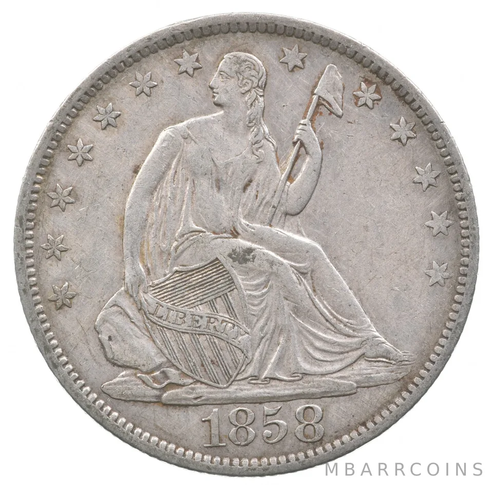1858-O Seated Liberty Half Dollar a8910