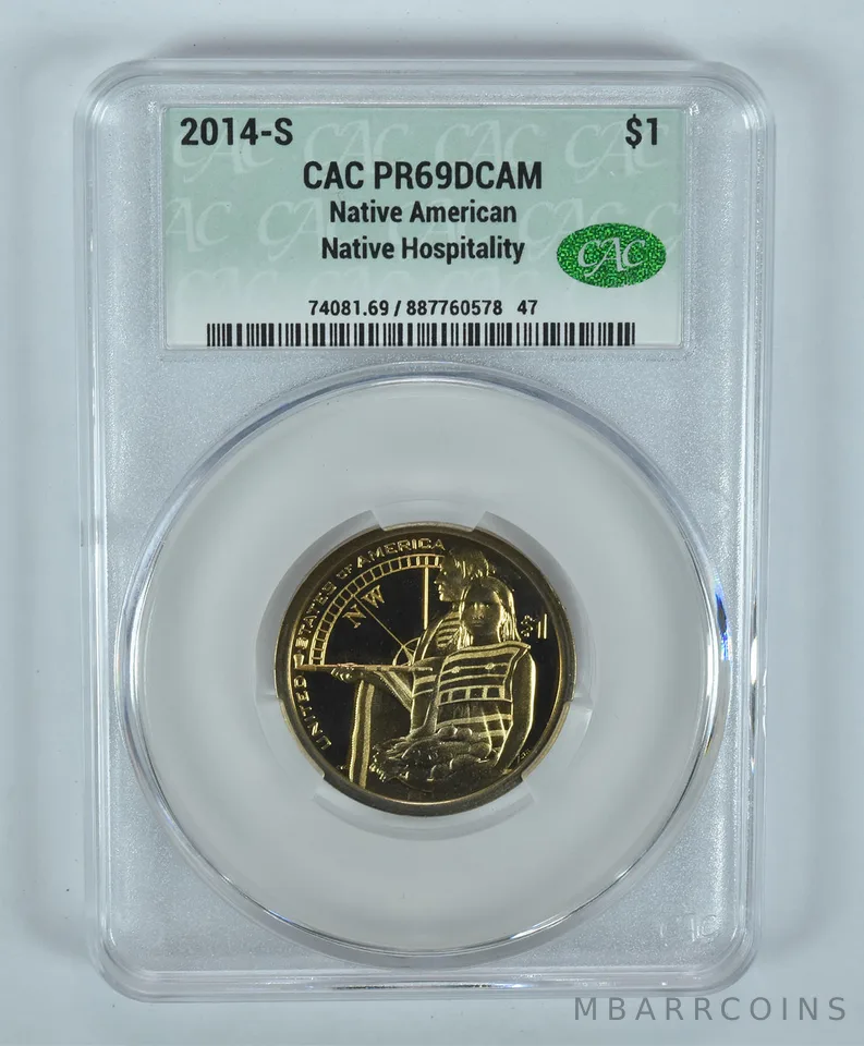 2014-S Sacagawea $1 Native Hospitality PR69 DCAM CAC CACg