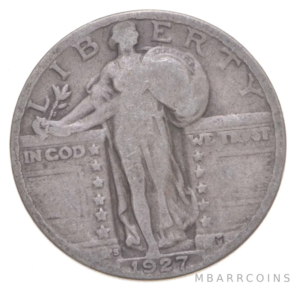 1927-S Standing Liberty Quarter a0701