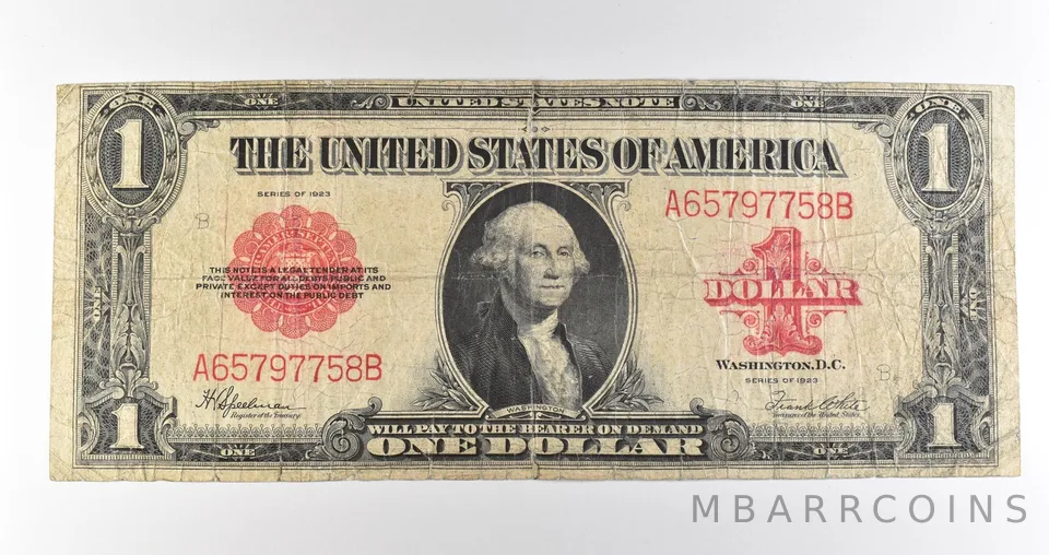 1923 $1 Legal Tender Red Seal Large Note Fr#40 *4681
