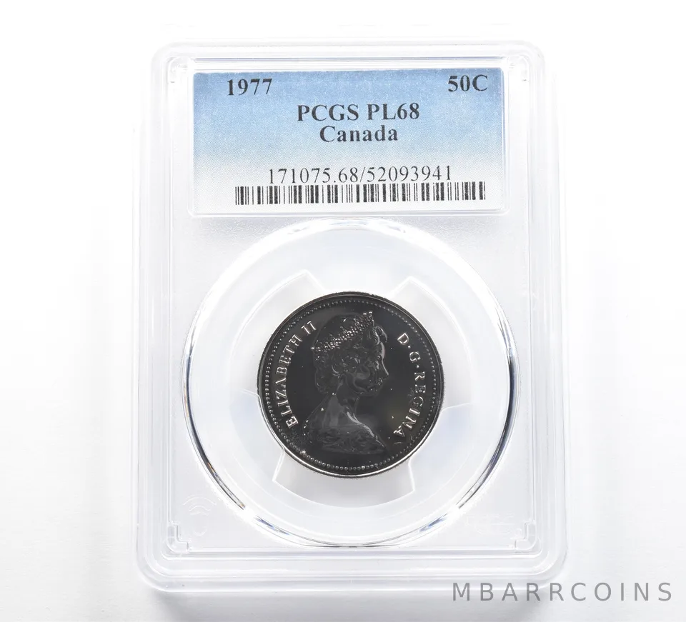 1977 Canada 50 Cents PL68 PCGS Blue Label