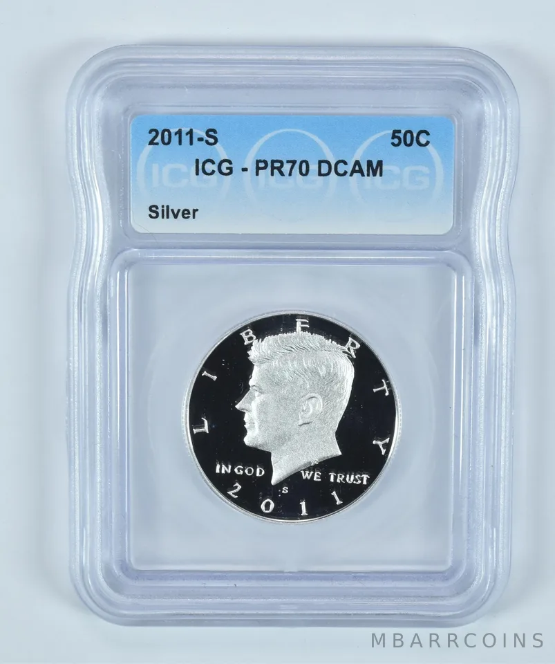 2011-S Kennedy Half Dollar Silver PR70 DCAM ICG