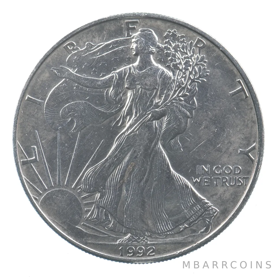 Better Date 1992 American Silver Eagle 1 Troy Oz .999 Fine Silver *863
