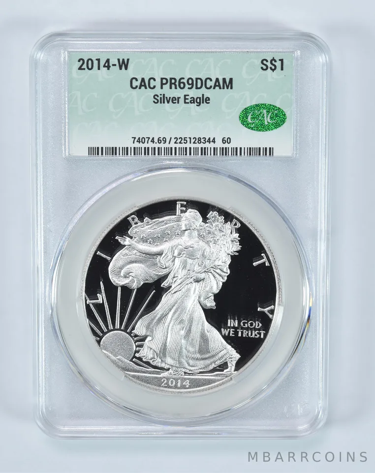 2014-W American Silver Eagle PR69 DCAM CAC CACg