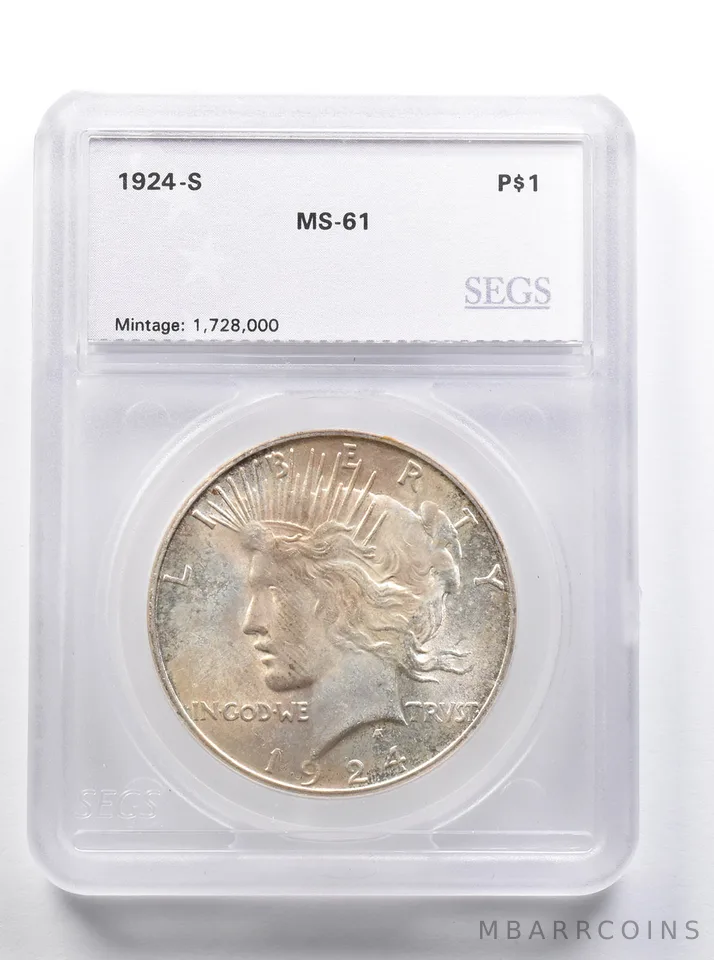 1924-S Peace Silver Dollar Uncirculated *8399