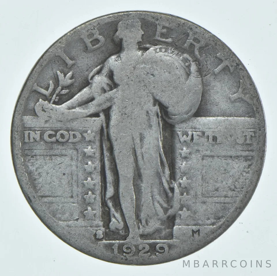 1929-S Standing Liberty Quarter AC Average Circ (1 coin)