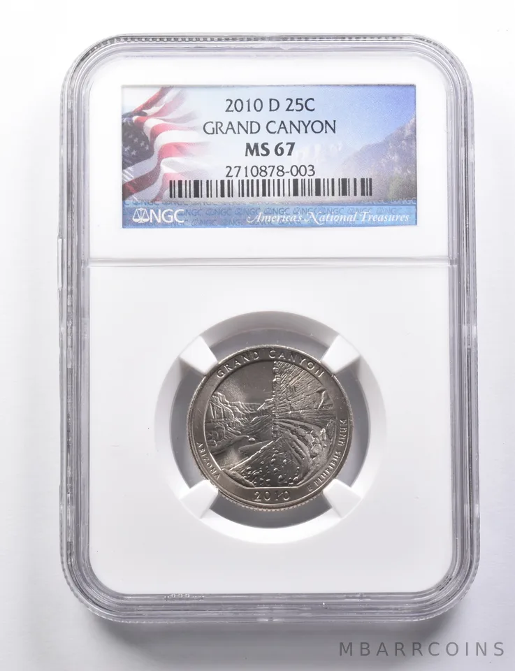 MS67 2010-D Washington Quarter Grand Canyon NGC *5756
