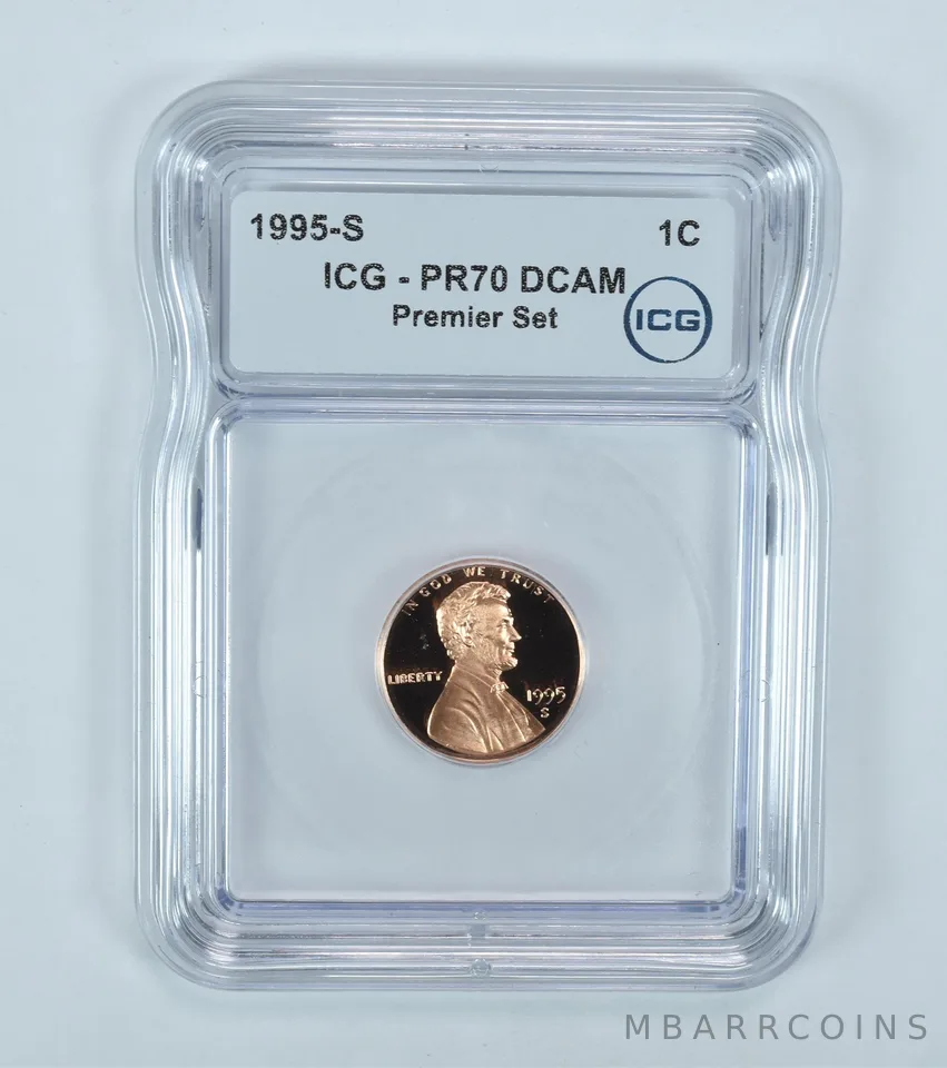 1995-S Lincoln Memorial Cent Premier Set PR70 DCAM ICG