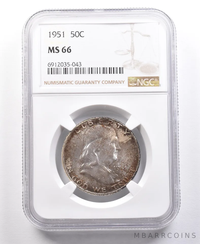 1951 Franklin Half Dollar MS66 NGC PQ *2139