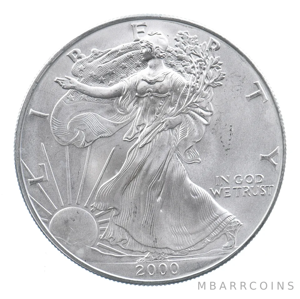 Better Date 2000 American Silver Eagle 1 Troy Oz .999 Fine Silver *652