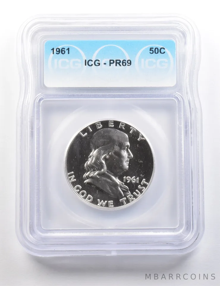 1961 Franklin Half Dollar PR69 ICG *9472