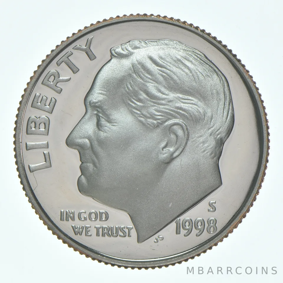 1998-S Roosevelt Dime CLAD Proof