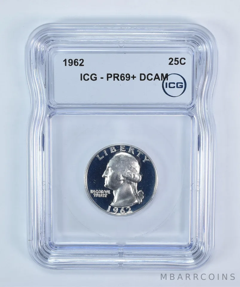 1962 Washington Quarter PR69+ DCAM ICG