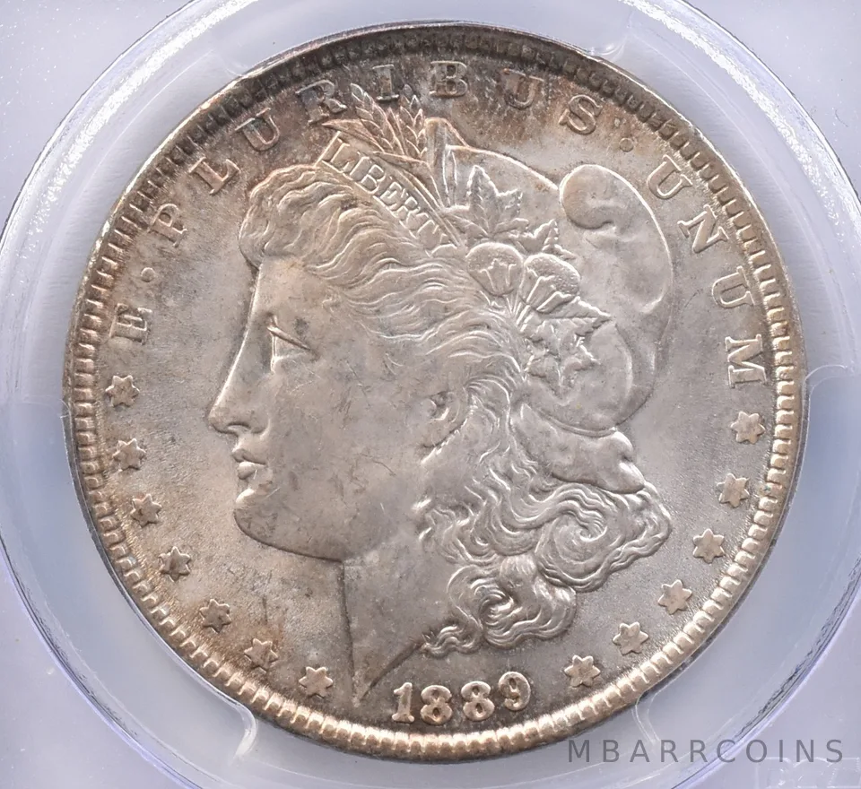 1889 Morgan Silver Dollar MS63 PCGS Beautiful Tone *2376
