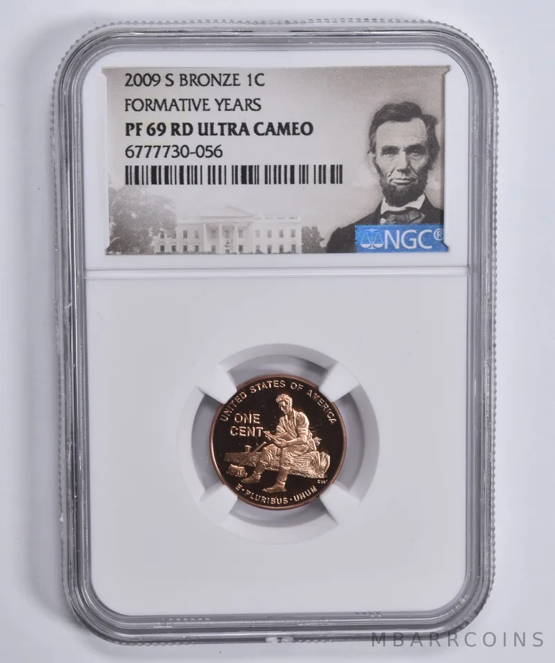 2009-S Lincoln Cent Bronze Formative Years PF69 RD NGC Special Lbl