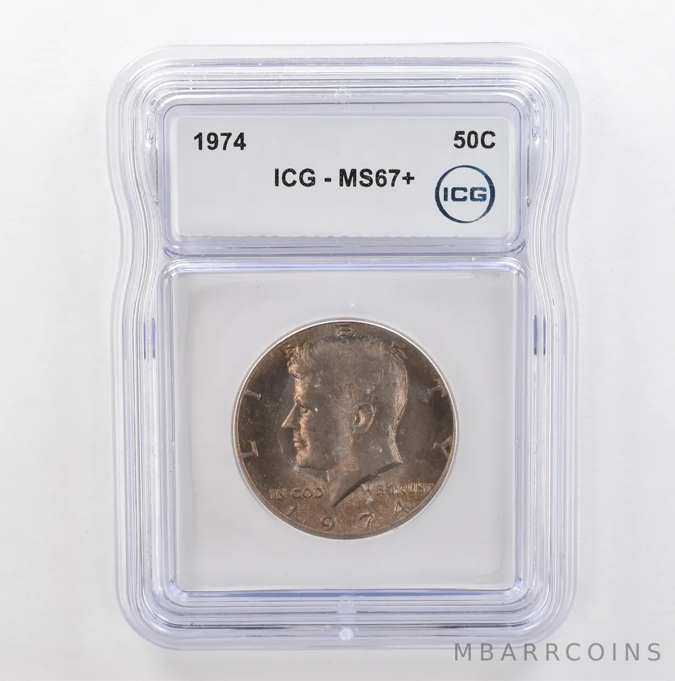 1974 Kennedy Half Dollar MS67+ ICG Beautiful Tone *5337