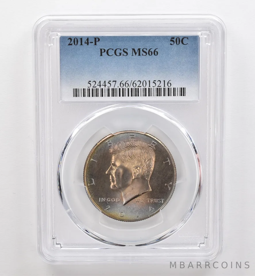 2014-P Kennedy Half Dollar MS66 PCGS Beautiful Tone *9271