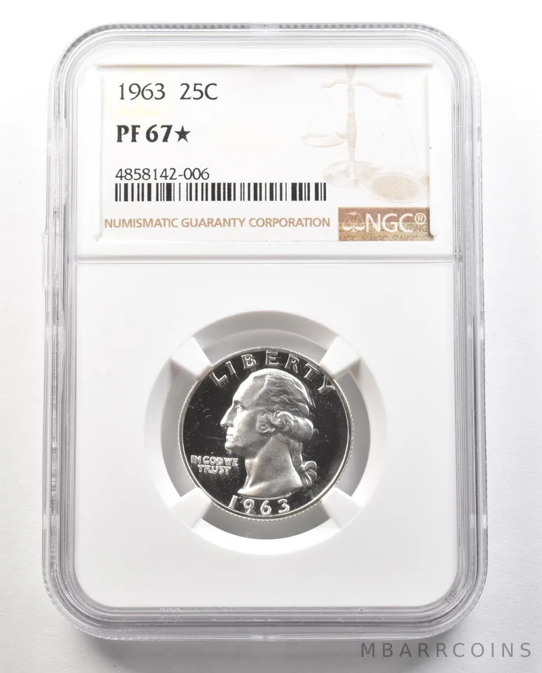 1963 Washington Quarter PF67* STAR NGC a4713