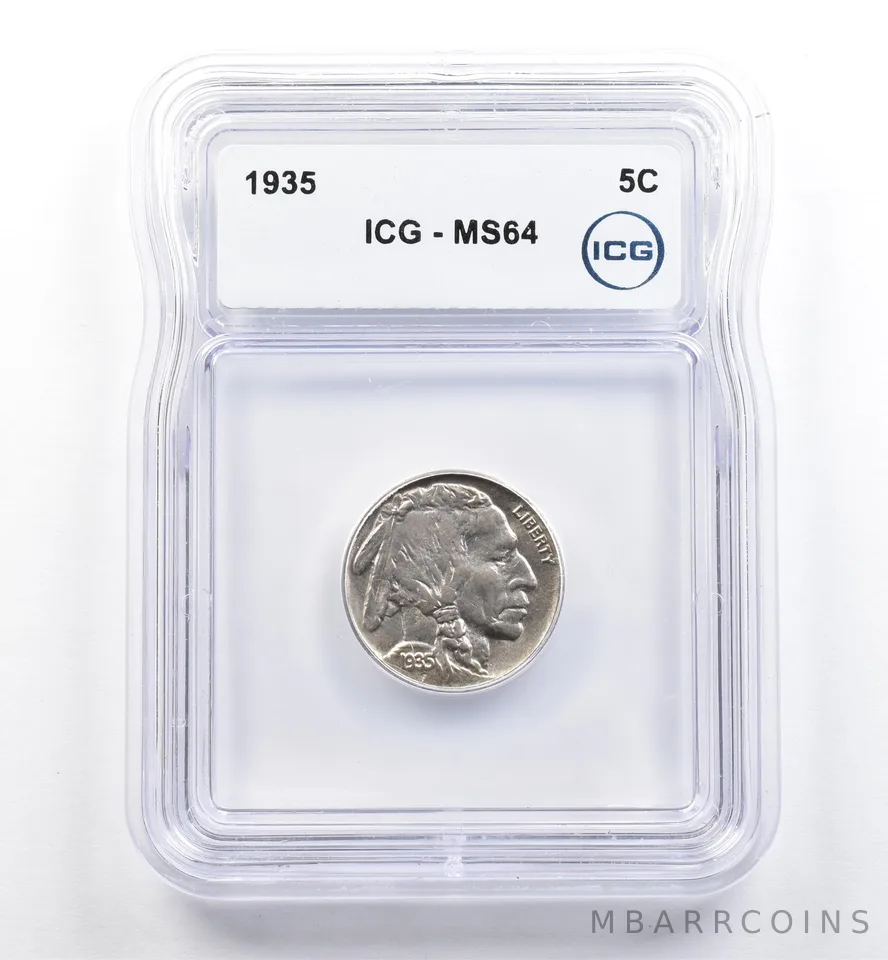 1935 Indian Head Buffalo Nickel MS64 ICG *0089