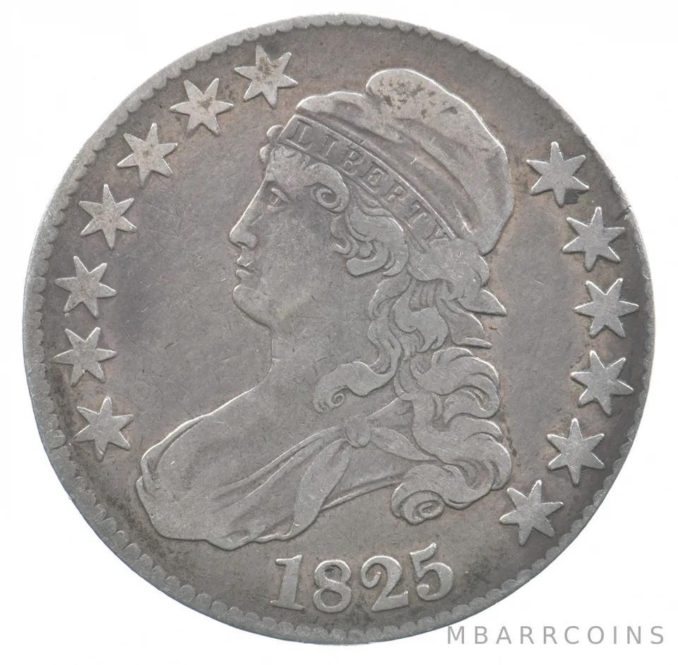 1825 Capped Bust Half Dollar *7556