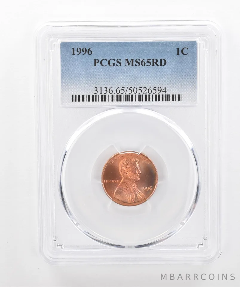 1996 Lincoln Memorial Cent MS65 RD PCGS Beautiful Tone *3039