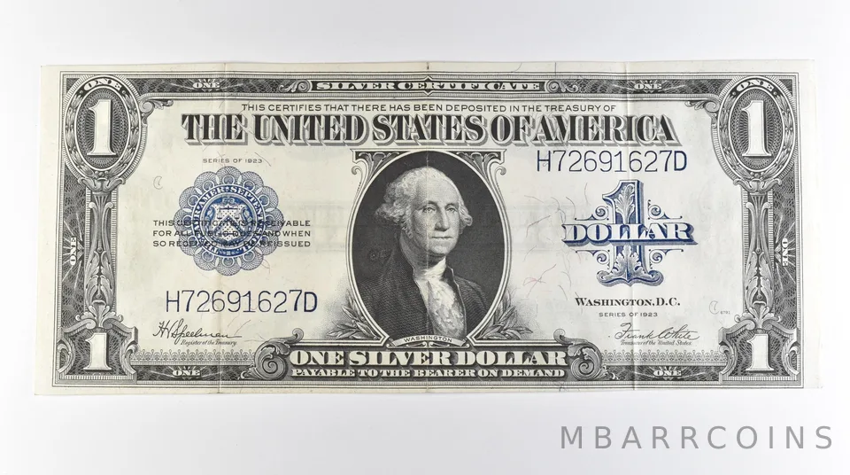 1923 $1 Silver Certificate Large Note Blue Seal FR#237 *0769