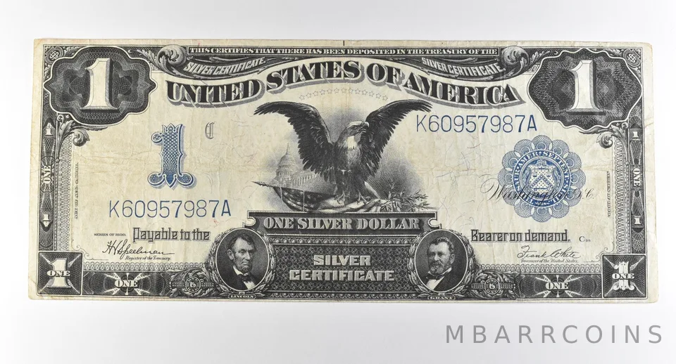 1899 $1 Silver Certificate Large Note Blue Seal *2862