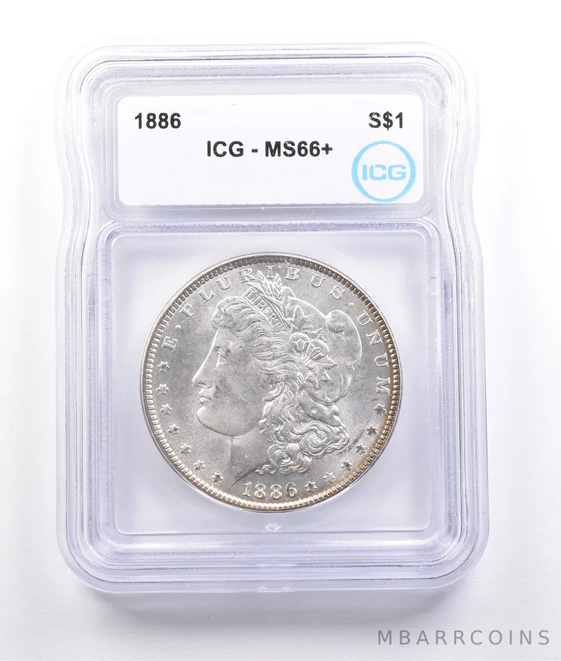 1886 Morgan Silver Dollar MS66+ ICG *6902