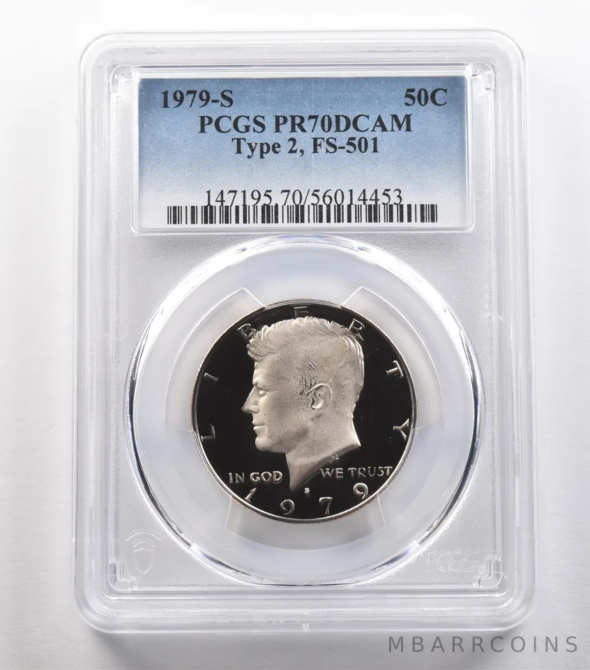 1979-S Kennedy Half Dollar Type 2 FS-501 PR70 DCAM PCGS *4837