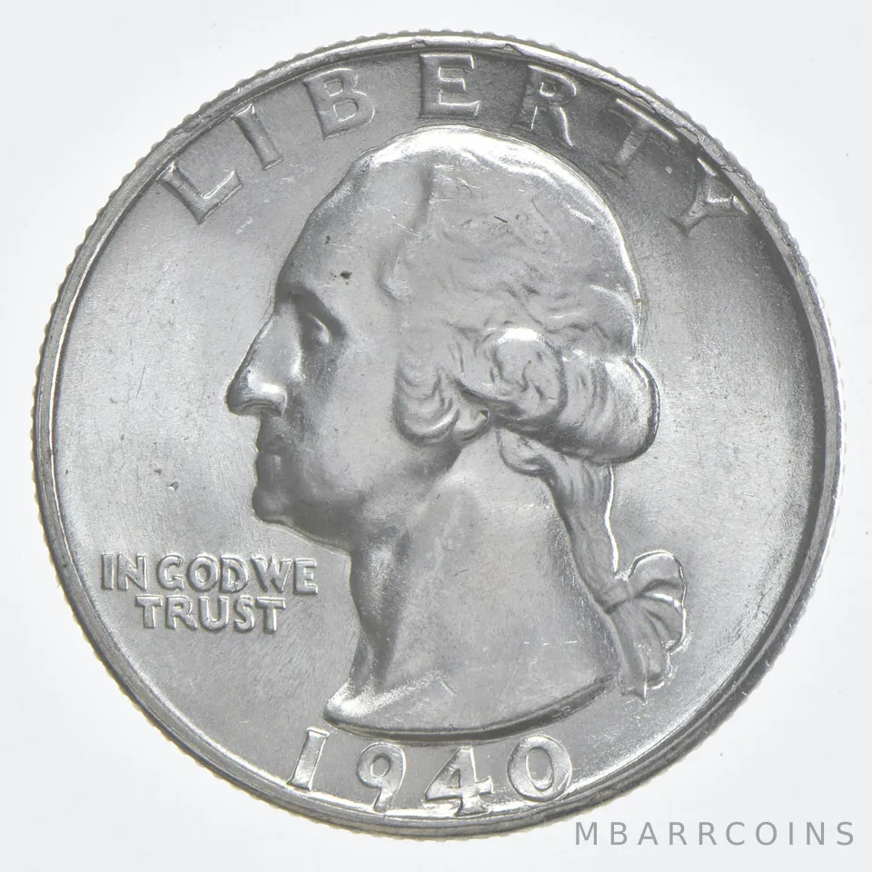 1940-S BU Washington Quarter Silver