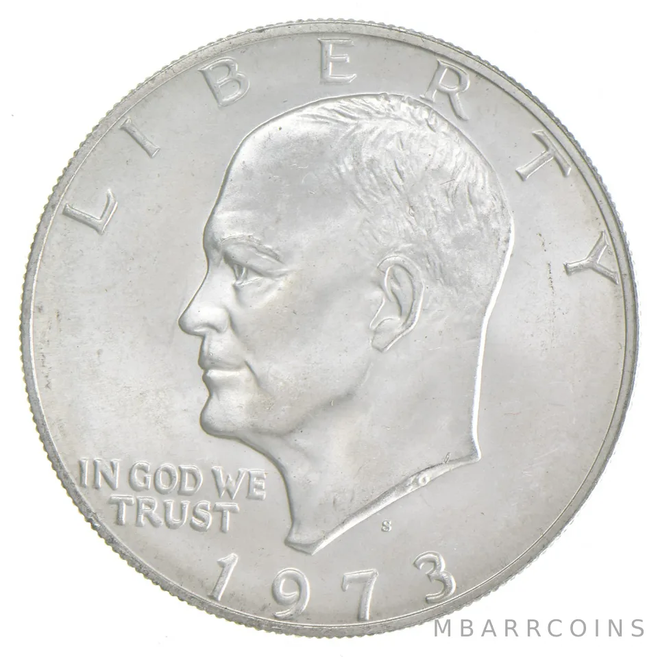 1973-S Eisenhower Dollar 40% SILVER - BU Unc MS (1 coin)