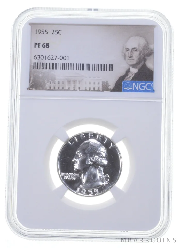1955 Washington Quarter PF68 NGC PR Special Label