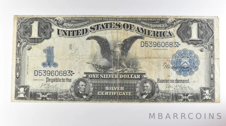 1899 $1 United States Black Eagle Silver Certificate Large Note FR#226a *0710