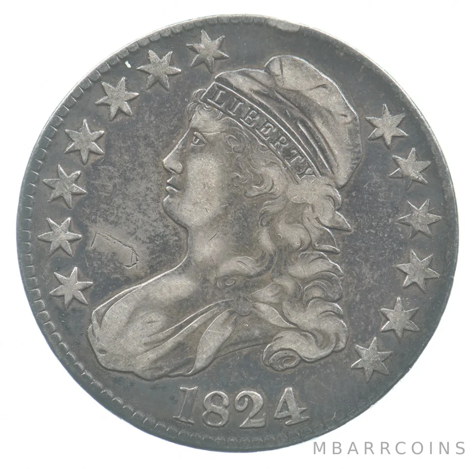 1824 Capped Bust Half Dollar *4811
