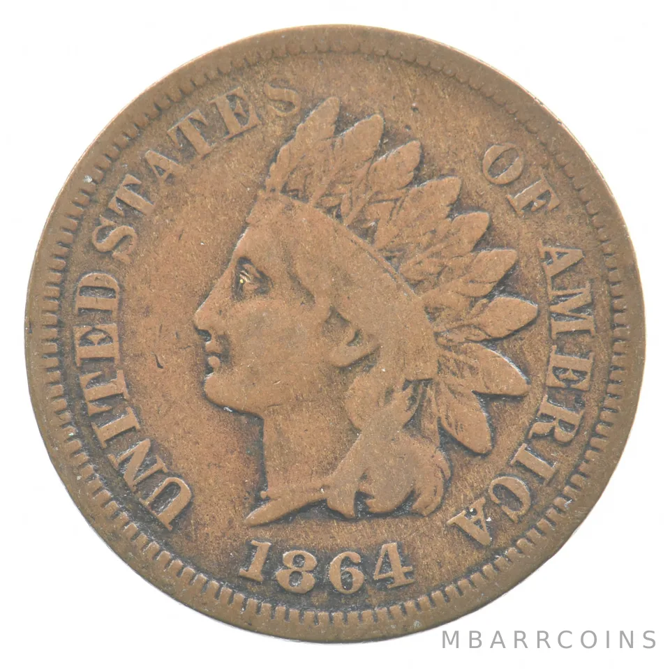 1864 L Indian Head Cent *7528