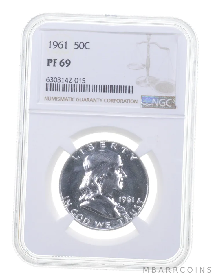 PF69 1961 Franklin Half Dollar - Graded NGC *6509