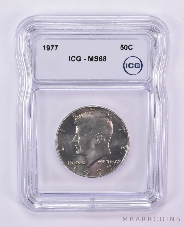 1977 Kennedy Half Dollar MS68 ICG