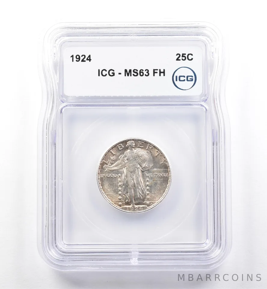 1924 Standing Liberty Quarter MS63 FH ICG *6084