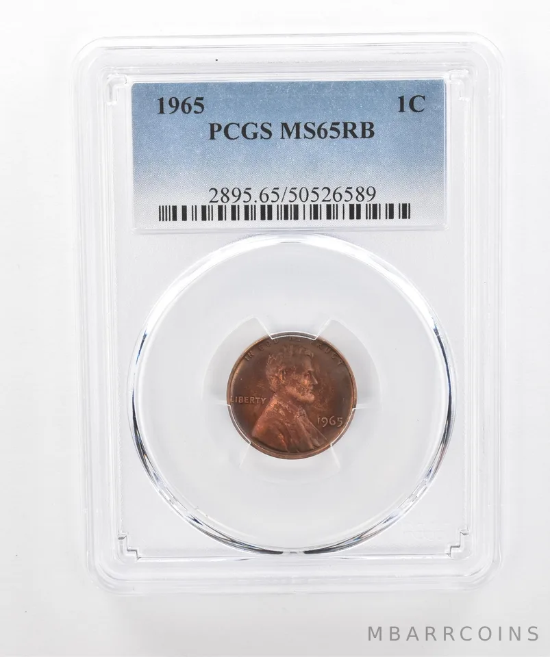 1965 Lincoln Memorial Cent MS65 RB PCGS Beautiful Tone *3033
