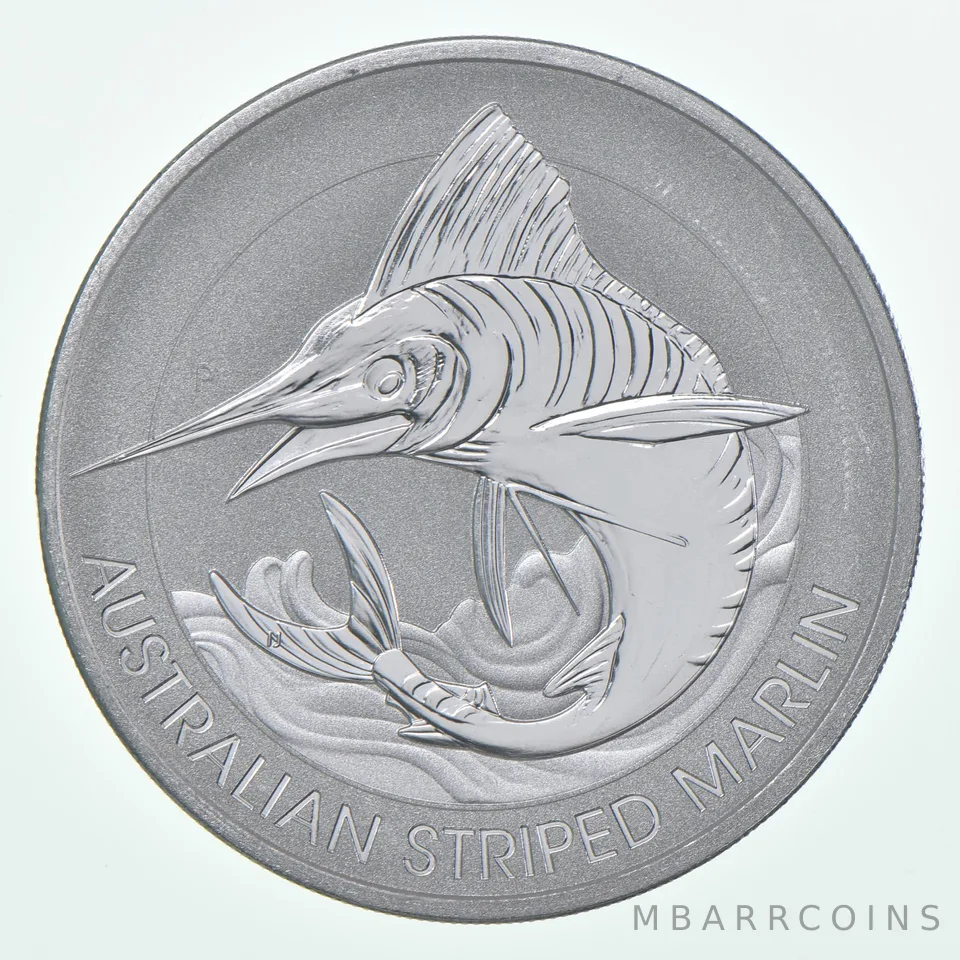 2020 Australia 2 Dollars Silver Australian Striped Marlin 1.5 Oz 1 1/2 Oz Silver