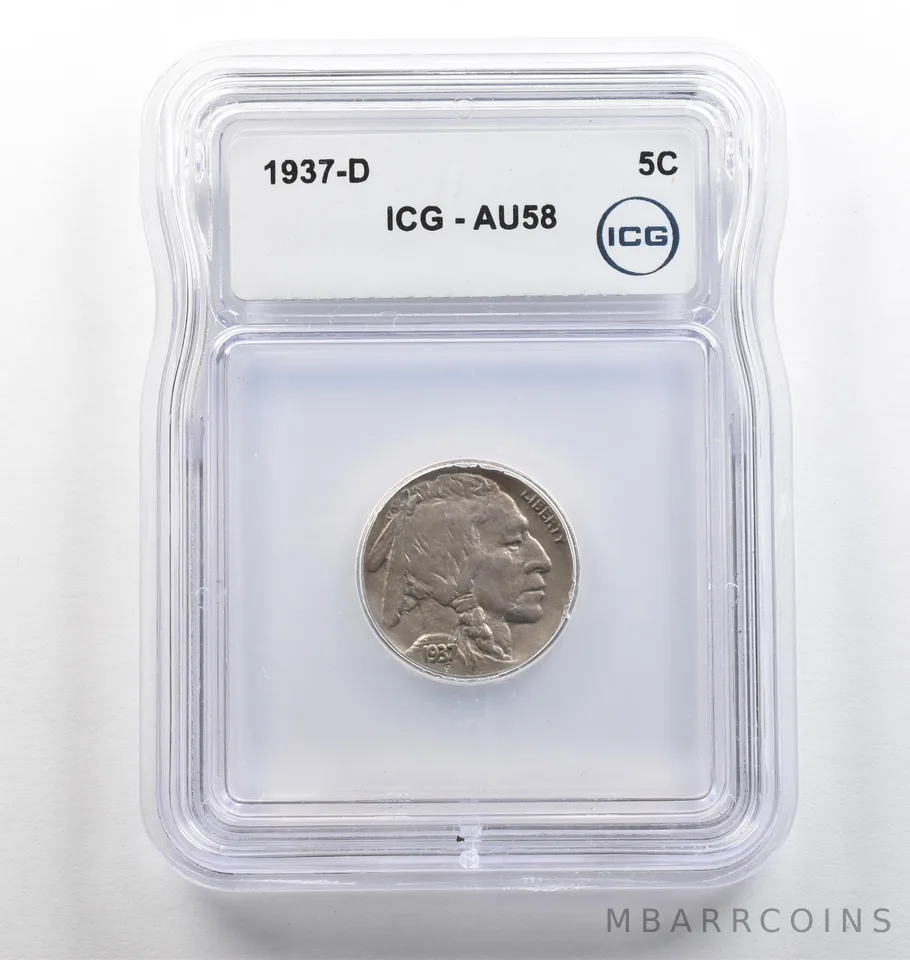 1937-D Indian Head Buffalo Nickel AU58 ICG *3994