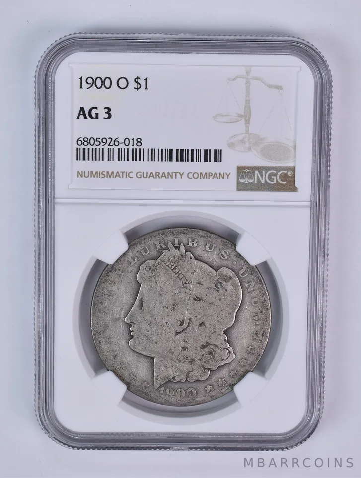 1900-O Morgan Silver Dollar AG3 NGC Lowball