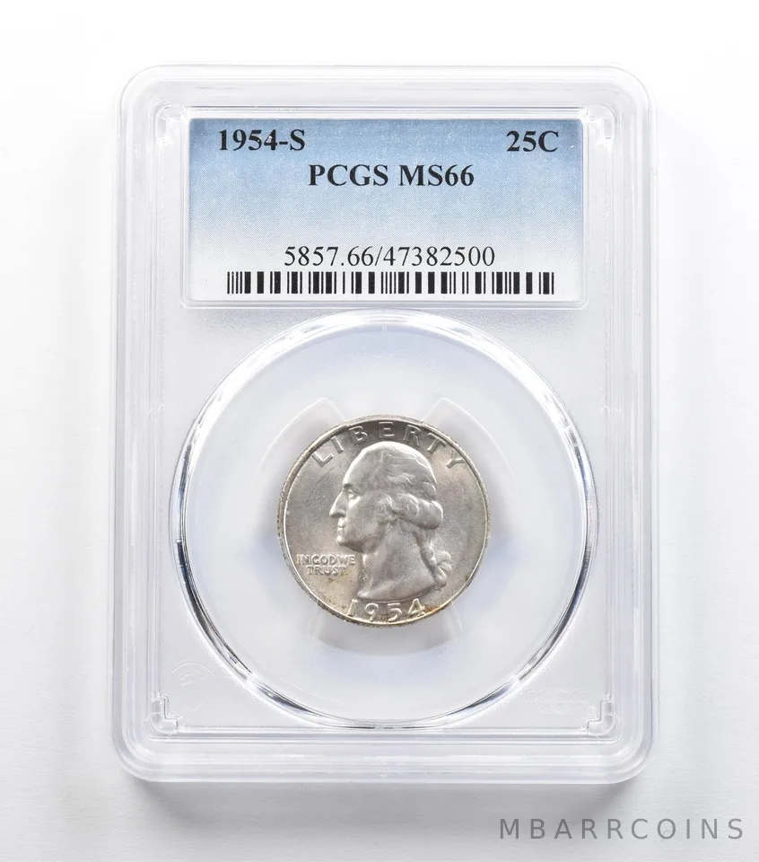 1954-S Washington Quarter MS66 PCGS *9173