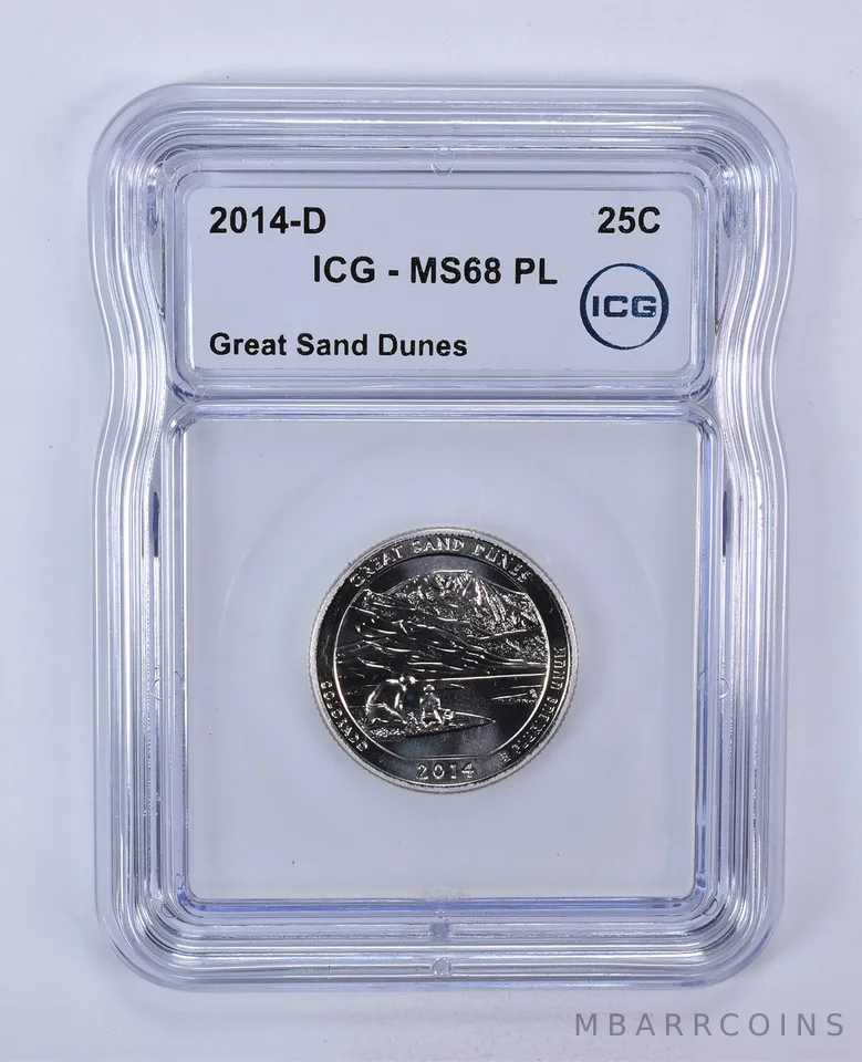 2014-D Washington Quarter ATB Great Sand Dunes MS68 PL ICG