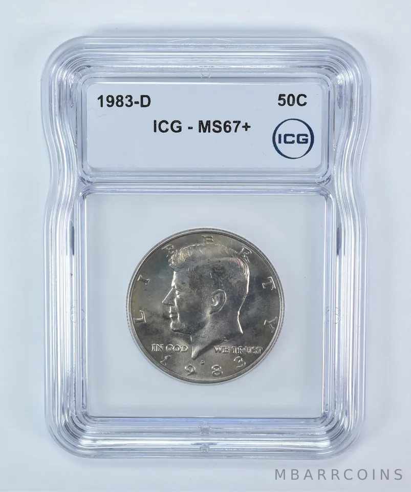 1983-D Kennedy Half Dollar MS67+ ICG