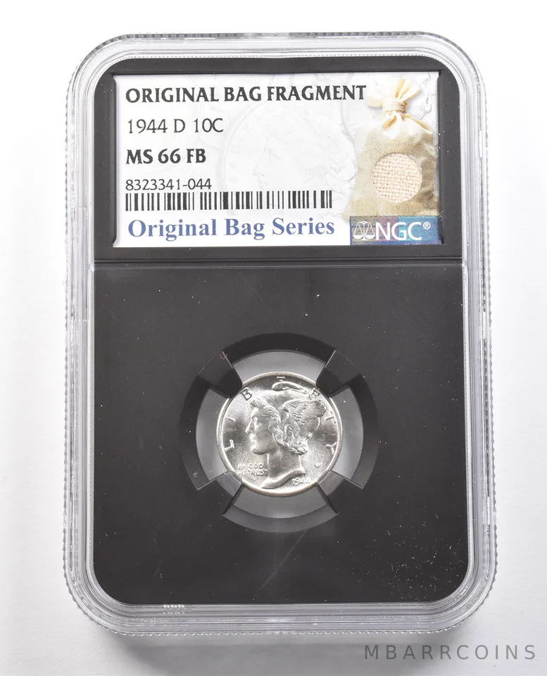 1944-D Mercury Dime Original Bag Fragment MS66 FB NGC *6138