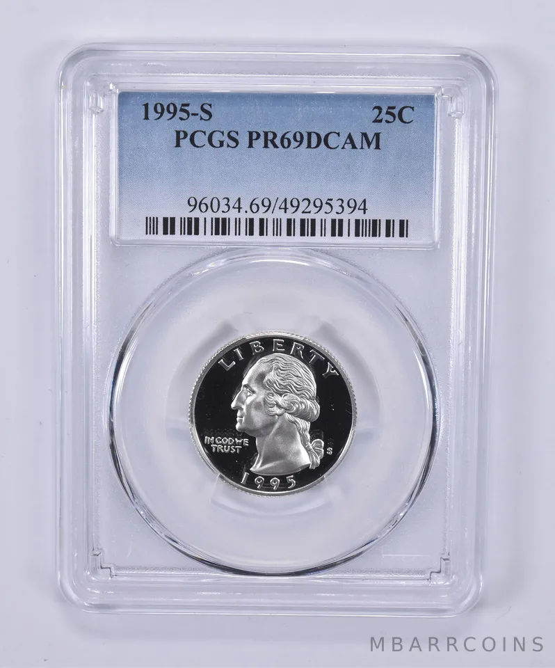 1995-S Washington Quarter PR69 DCAM PCGS Blue Label