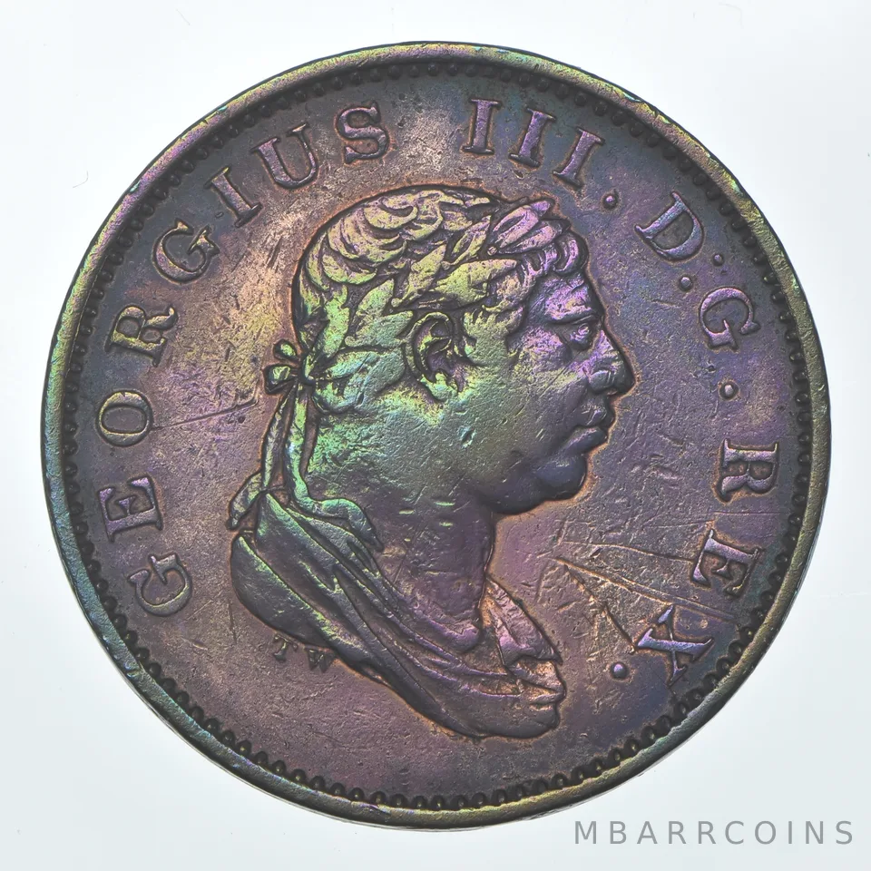 1813 Demerara and Essequibo Half Stiver Beautiful Tone a8055