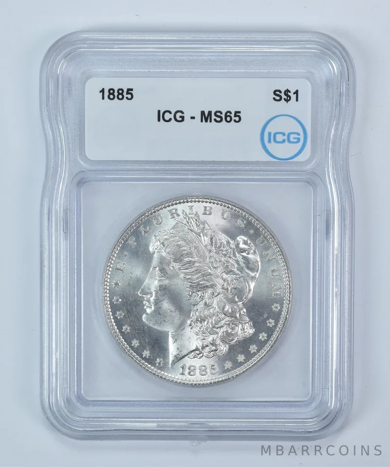 1885 Morgan Silver Dollar MS65 ICG