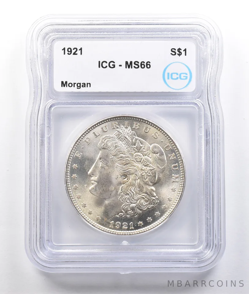 1921 Morgan Silver Dollar MS66 ICG *3754